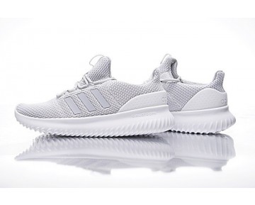 Herren Licht Grau & Weiß Adidas Neo Cloudfoam Ultimate Neo Bc0061 Schuhe