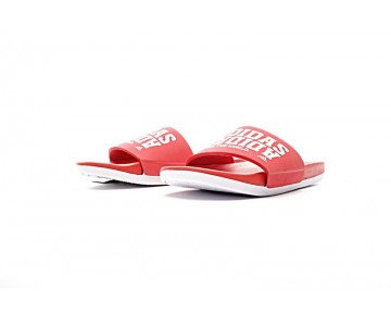 Schuhe Unisex Adidas Adilette Cf+ Aq4935 Rot & Weiß