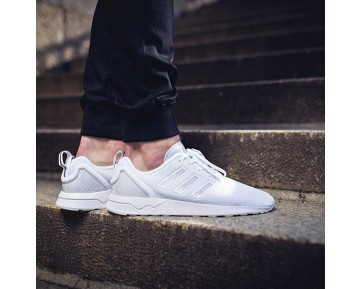 Schuhe Weiß Grau Knit Herren Adidas Zx Flux Racer Asym Zx S80542