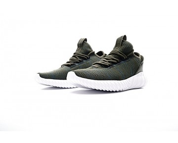 Schuhe Army Grün & Weiß Adidas Tubular Doom Sock Low S74926 Herren