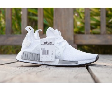Herren Weiß & Grau Schuhe Adidas Originals Nmd Xr1 S81521