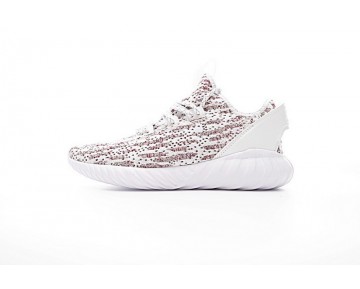 Schuhe Weiß & Rot Adidas Tubular Doom Sock Low S74937 Herren