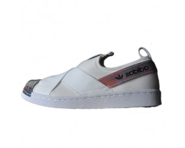 Adidas Superstar Slip On W S82792 Unisex Schuhe Weiß/Rainbow