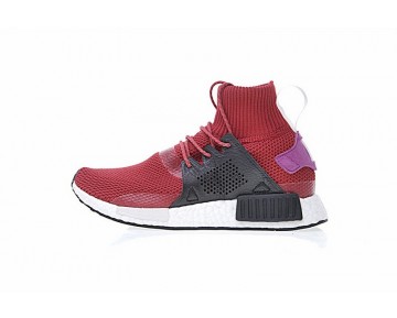 Unisex Schuhe Burgund Rot & Schwarz & Rosa Adidas Nmd Xr1 Winter Bz0635
