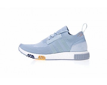 2018Adidas Nmd_Racer Pk Cq2032 Schuhe Unisex Diatom Blau & Orange & Dunkel Blau