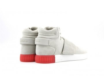 Grau & Rot Schuhe Unisex Adidas Tubular Invader Strap Bb5035