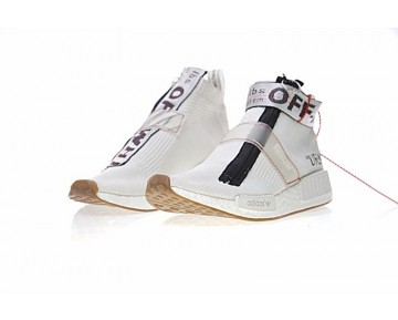 Weiß & Schwarz Unisex Off-Weiß X Adidas Originals Nmd City Sock Ba7208 Schuhe