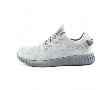 Licht Grau Herren Adidas Yeezy Boost 350 Leather Sneakers Aq2660 Schuhe
