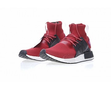 Unisex Schuhe Burgund Rot & Schwarz & Rosa Adidas Nmd Xr1 Winter Bz0635
