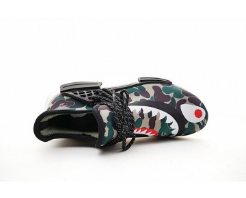 Schuhe Shark Bape X Adidas Hu Nmd Boost Bb0623 Unisex