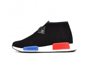 Schuhe Adidas Nmd C1 Original Boost Chukka S79148 Unisex Schwarz & Blau & Rot