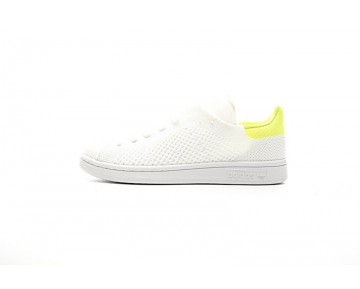 Weiß & Fluorescent Grün Schuhe Adidas Originals Stan Smith Primeknit Bb5147 Unisex