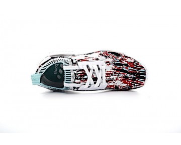 Unisex Sneakersnstuff X Adidas Originals Nmd_R1 Primeknit Boost Bb6365 Schuhe Aqua/Lab Grün