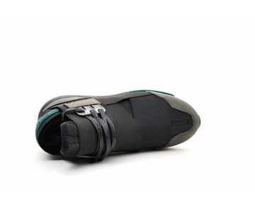 Y-3 Qasa High Bb4735 Schuhe Unisex Schwarz & Grau & Blau