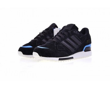 Schuhe Adidas Originals ZX 750 G96525 Schwarz & Weiß & Blau Herren