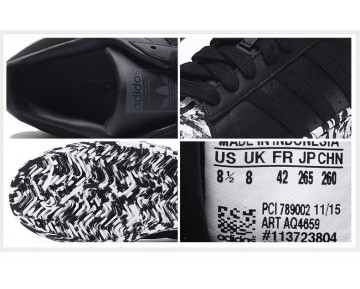 Schuhe Adidas Superstar Marble Aq4659 Unisex Schwarz