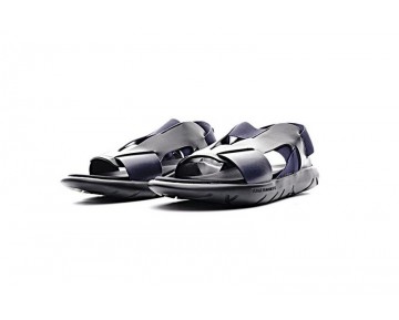 Unisex Ss Y-3 Qasa Elle Stretch Sandal By2571 Schwarz & Tief Blau