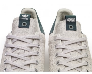 Schuhe Juice X Adidas Consortium Stan Smith Stay Off The Grass Ba8631 Weiß & Grün Unisex
