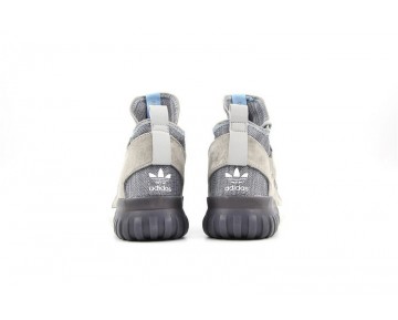 Schuhe Grau & Sky Blau Adidas Originals Tubular X Primeknity Aq4546 Unisex