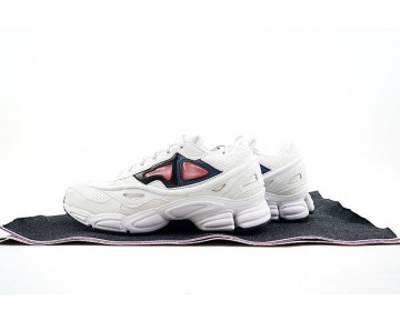 Schuhe Raf Simons X Adidas Consortium Ozweego 2 S74583 Unisex Weiß & Rosa & Tief Blau